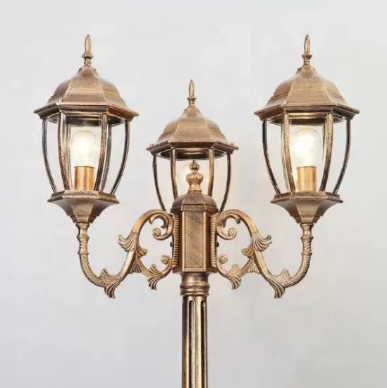 LED Bronze Outdoor Garden Lights: 3m, 4m, and 5m High Pole Landscape Decorations