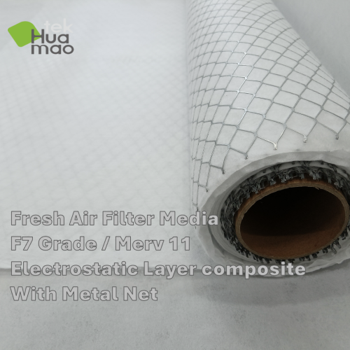 Tissu composite en filet métallique en coton électrostatique à haute DHC
