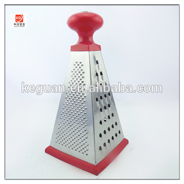 GP-027 hot selling plastic color handle stainless steel 4 side kitchen grater