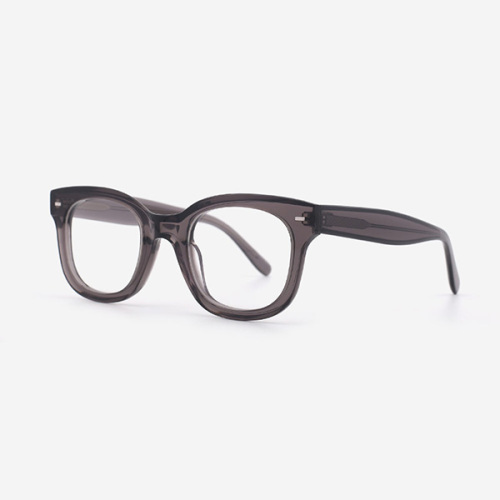 Bevelling Round Square Acetate Men's Optical Frames