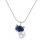 Sodalite Luck Fox Necklace for Women Men Healing Energy Crystal Amulet Animal Pendant Gemstone Jewelry Gifts