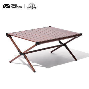 Table de camping en aluminium pliant portable pour une utilisation intérieure et extérieure