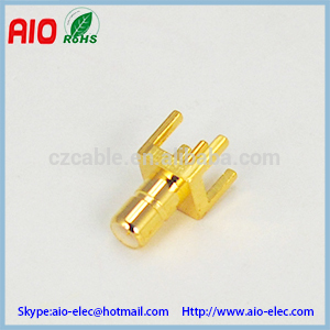 SMB male PCB RF connector