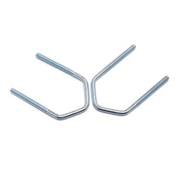 कार्बन स्टील ब्लू और व्हाइट जिंक यू-बोल्ट