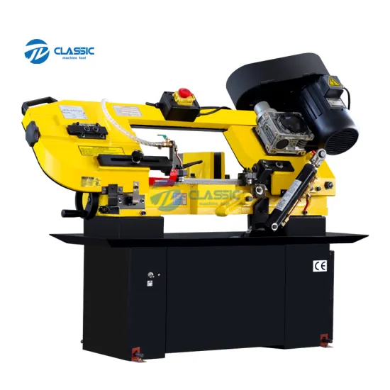 Portable Mini Woodworking Horizontal Band Saw Machine BS-712N for Small Metal Cutting