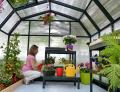 Rangka Bingkai Aluminium Greenhouse dengan PC Roof Glass Garden