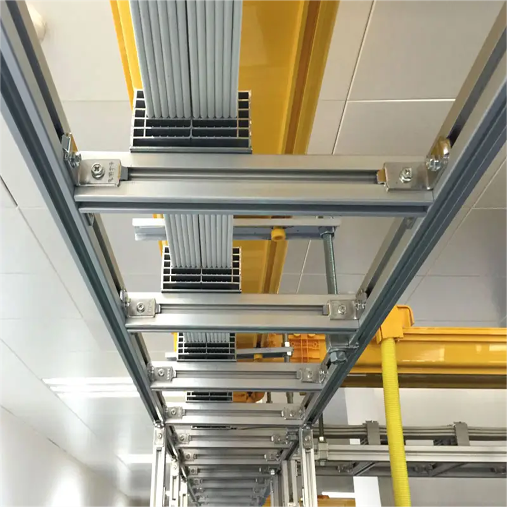 Alumimnum Cable Tray In Data Room Alumimnum Cable Tray In Data Room