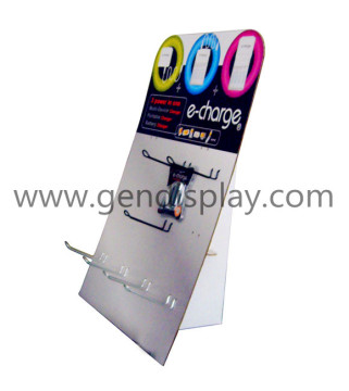 Cardboard Counter Standee Display Stand with Hooks for Headset, Headset Display Stand (GEN-SD002)
