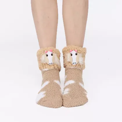 Indoor Sleep Soft Fluffy Bed Socks