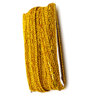 2023 Top Sale Sustainable Sequined Lace Trim for Shiny Dancewear Costumes