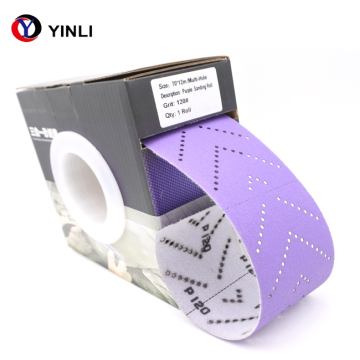 70mm x 12m Purple Sandpaper Disc Abrasive for Hand Use