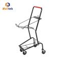 China High quality 2 Basket Supermarket Shopping Trolley Factory