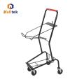 High quality 2 Basket Supermarket Shopping Trolley