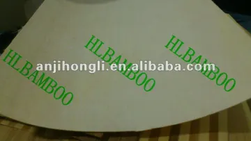 orizontal Natural Bamboo Veneer back with non-woven fabrics