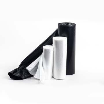 Black White Bin Carrier Refuse Can Liners Trash Waste Rubbish Garbage Plastic Bag