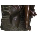 Classical Bronze Sculptures Set with Mythological Figure
