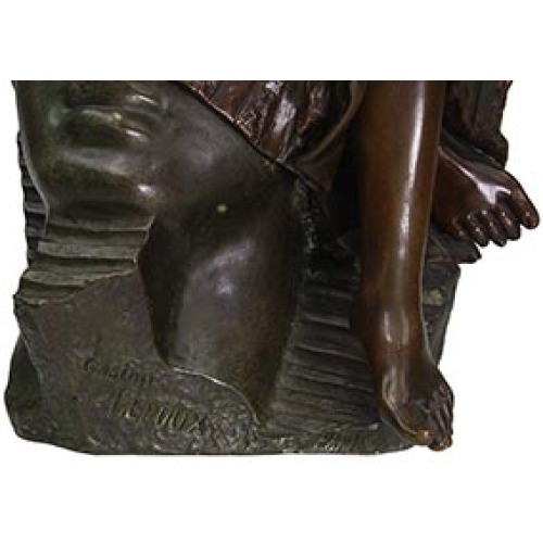 Classical Bronze Sculptures Set with Mythological Figure