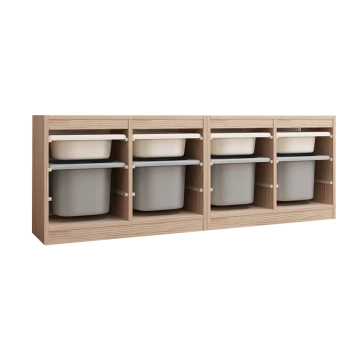Contemporary Solid Wood Sideboard for Living Room Storage