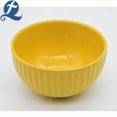 Personalized logo colorful stripes bowl for soup rice