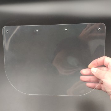 Nachhaltiges plastisches transparentes recycelbares Haustier für Helm