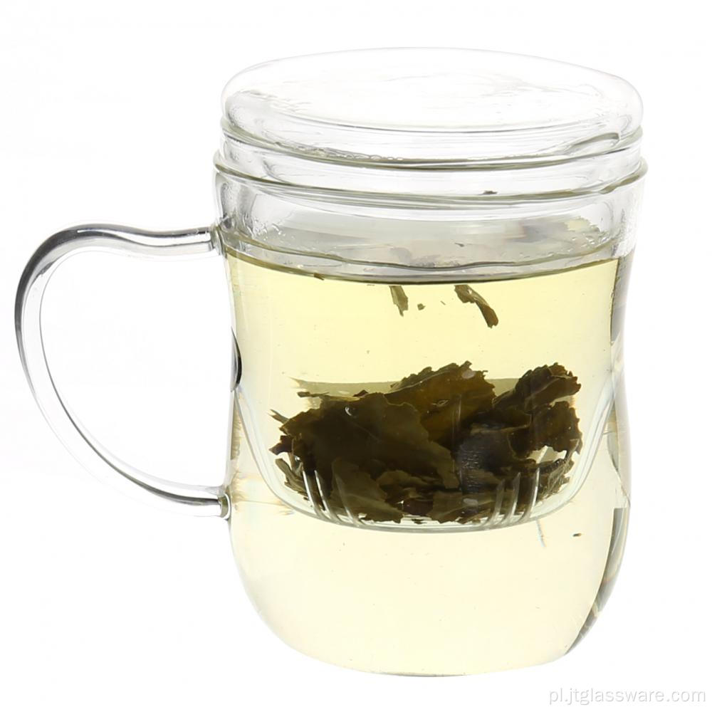 Jednoosobowy czajniczek antyczny zestaw kubków do herbaty z przezroczystego szkła