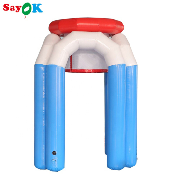 Fun Airtight Inflatable Giant Throwing Game with Basketball Hoop and Balls