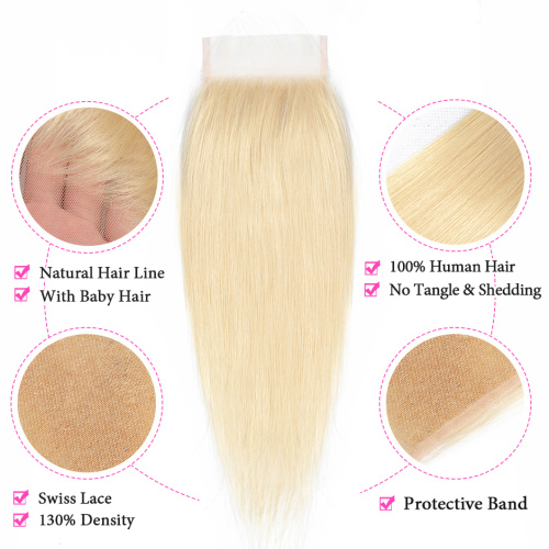 Wholesale double drawn unprocessed russian platinum virgin cuticle aligned honey blonde raw human hair 613 bundles