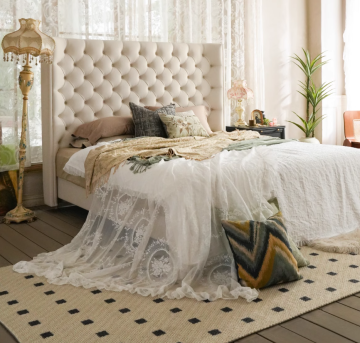 Modern High-end Leather Double Princess Bed for Marriage