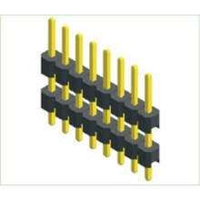 3.96mm رأس الدبوس صف واحد مزدوج بلاستيك مستقيم