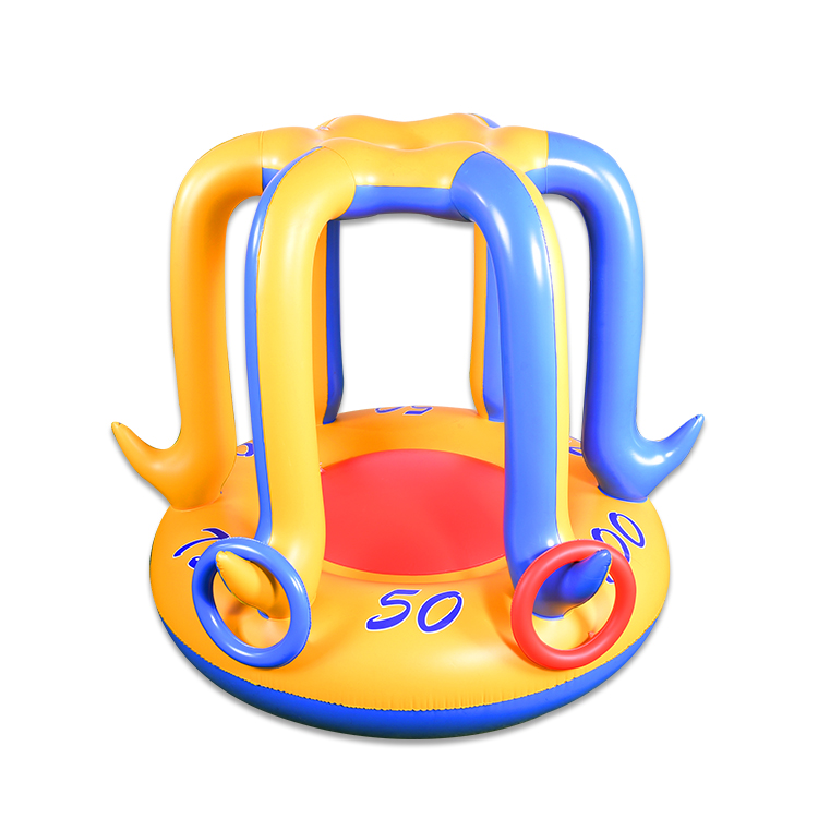 Inflatable basketball stand with water splashing function