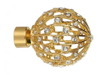 Spring-shaped rhinestone head Curtain Rods