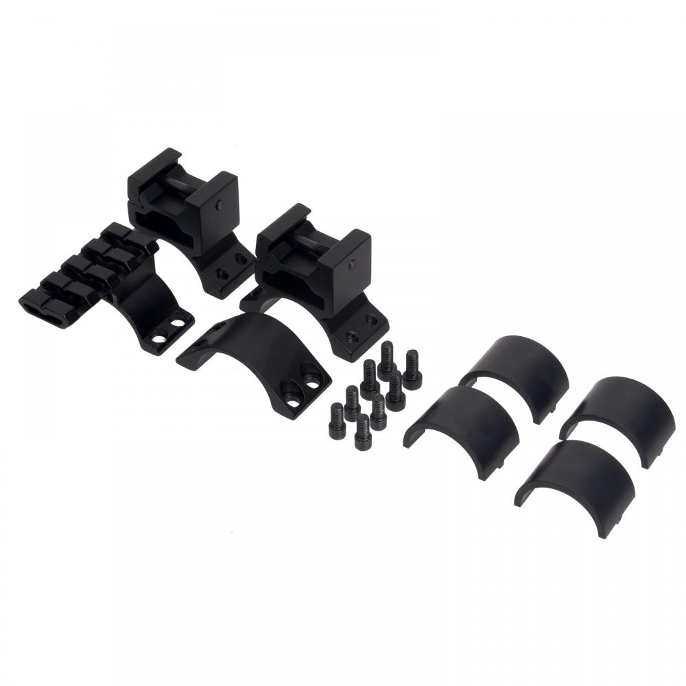 Scope Ring Set 1 30 Mm With Accessory Rail Tops