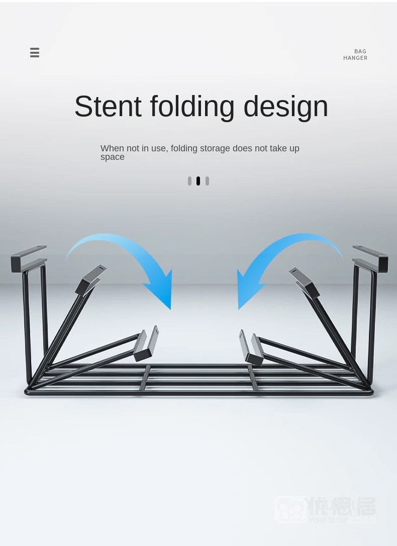 Dual-Tier Metal Folding Storage Rack
