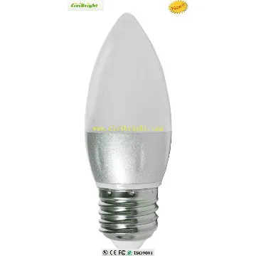 light bulbs led C37  ceramic tailed candle bulbs for chanderlie