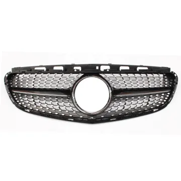 Front Black Grille for Mercedes-Benz E-Class 13-15 W212 Diamond Grill
