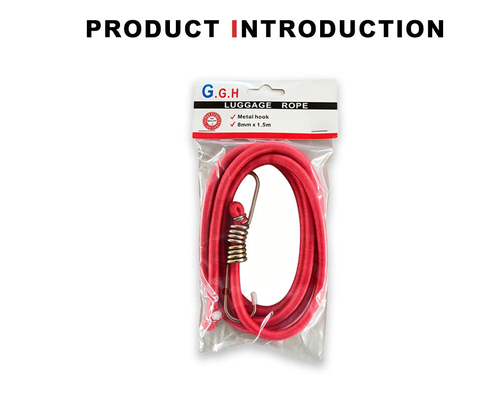 Red Bungee Rope for Luggage Securing