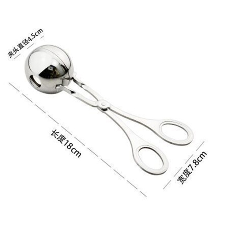 Meatball Maker Stainless Steel DIY Fish Meat Rice Beef Cookware Scoop Clip Simple Convenient Kitchen Tools Kitchen Press