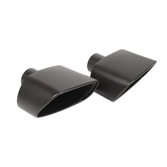 Black Exhaust Pipes Stainless Steel Muffler Tip
