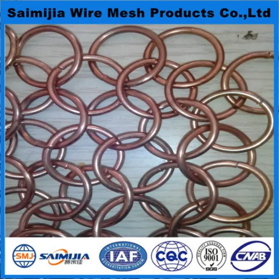 Low price unique metal ring mesh screen for sale