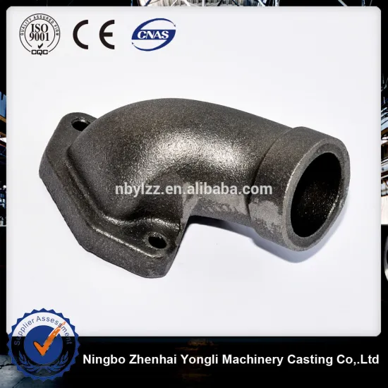 Diesel oil Cast iron linking pipe,cast iron exhaust pipes for tractors EN-GJL-250, diesel engine Cast iron pipe fittings parts