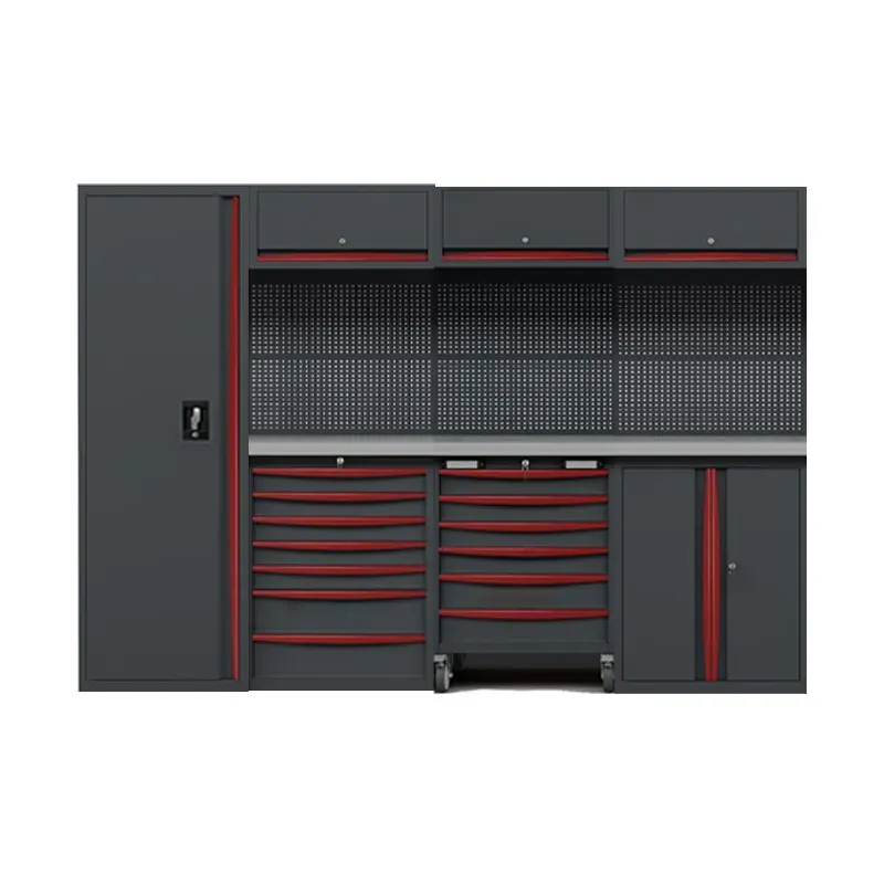 Free Combination Heavy Duty Garage Storage Workshop Tool Cabinet Workbench