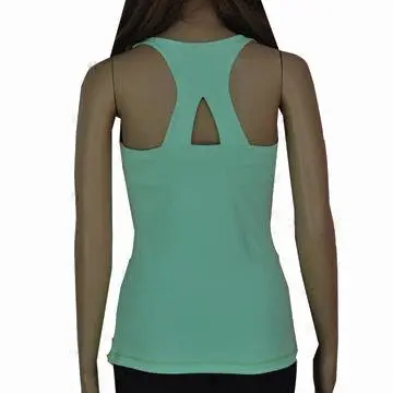 Yoga Vest, Latest Design, Made of Supplex (Nylon and Spandex)