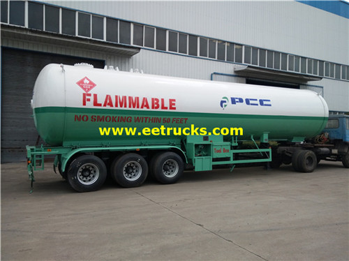 56cbm 24ton LPG Transport Tanker مقطورات