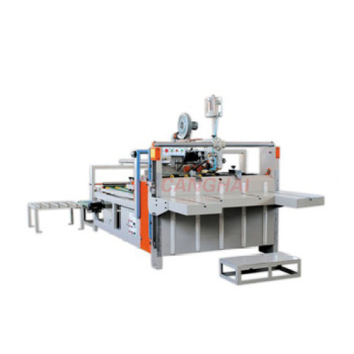 Manual paper box folder and gluer machine