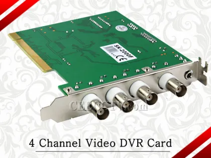 4 Channel Video Dvr Card (bnc Connection) Cee-cdvr004