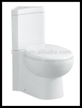 bathroom ceramic two piece corner toilet