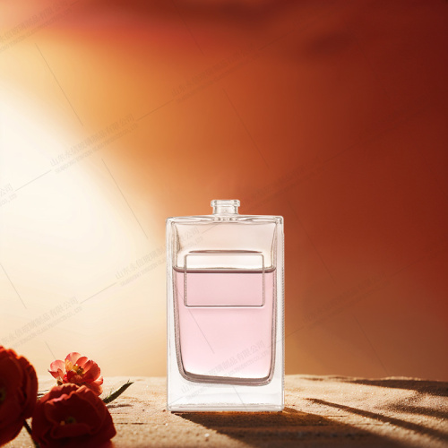 Bottiglia di profumo a bocca stretta quadrata personalizza