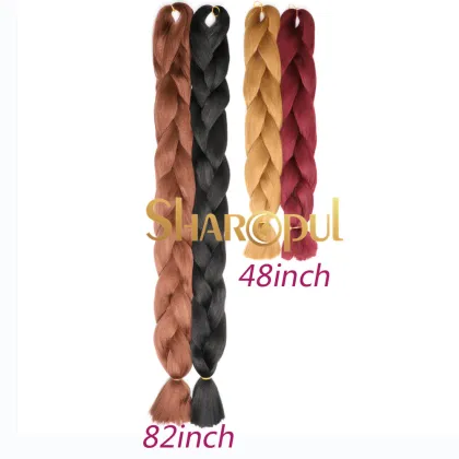 braiding hair 48inch 82inch original real hair extensions Jumbo braiding hair