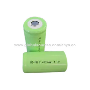 Hot 1.2V C4,000mAh High-capacity NiMH Batteries, Suitable for Cordless Phones, Flashlights