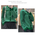 China Small incense wind round neck knit cardigan Factory